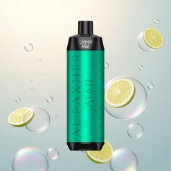 Al Fakher Crown Bar 8000 Crystal Cytrynowo-Miętowy z Ładowaniem USB Typ-C i Pojemnością 18ml