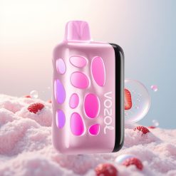 VOZOL RAVE 40000 Puffs Truskawkowa Mgła z Ładowaniem i Animacją