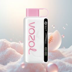 VOZOL STAR 9000/12000 Puffs Brzoskwawkowy Lód z S.i.L.C TECH i Ładowaniem 30% Szybszym