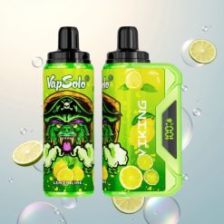 VapSolo VIKING 12000 Puffs VapSolo WIKING 12000 Lemon Lime z Wyświetlaczem LED i Portem Type-C