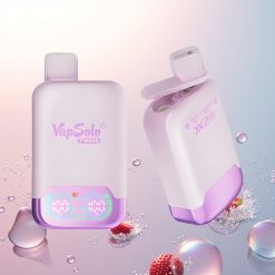 Vapsolo Twins 20000 Puffs Lód Winogronowy & Truskawkowo-Kiwi Podwójny Zasilanie Typ-C 40 ml