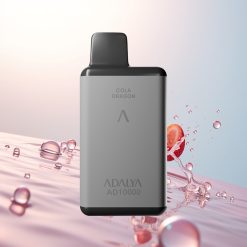 Adalya AD 10000 Puffs Truskawkowa Bryza z Szarym Kosmosem i Jedwabnym Ekranem